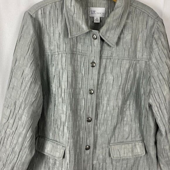 The‎ Tog Shop Gray Button Down Blazer Jacket Women' s 18 - Picture 4 of 16